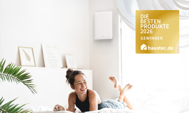 Das Helios KWL EC 70 wurde mit dem Haustec Leseraward 2026 ausgezeichnet.