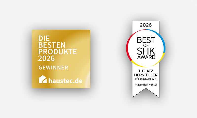 Best of SHK sowie Haustec Award für KWL EC 70