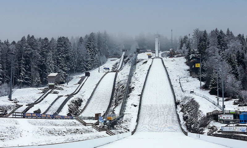 Adlerstadion in Hinterzarten im Winter